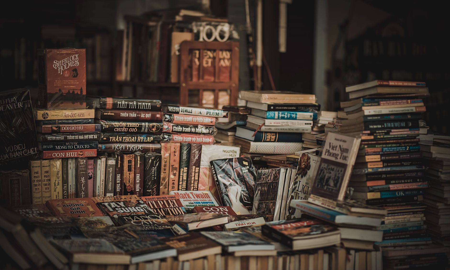 Przytulna księgarnia z regałami pełnymi powieści i literatury